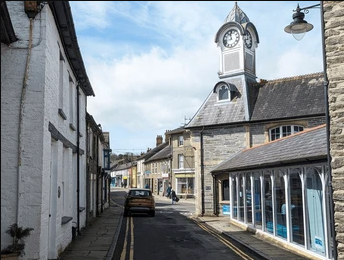 Cawdor Hall Clock Tower in Newcastle Emlyn, where the healing room is located
